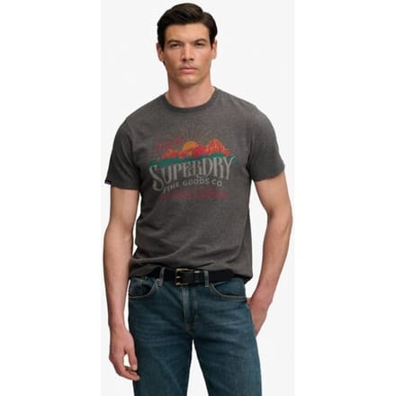 Superdry Outdoors Mountain Relaxed T-shirt Dark Grey Grootte: Xxl