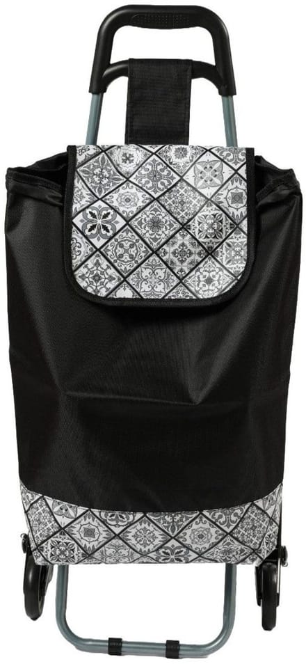 Boodschappentrolley - Traploper-Traproller - Afmeting Tas: 33 x 20 x 56 cm -Hoogte trolley 90 cm