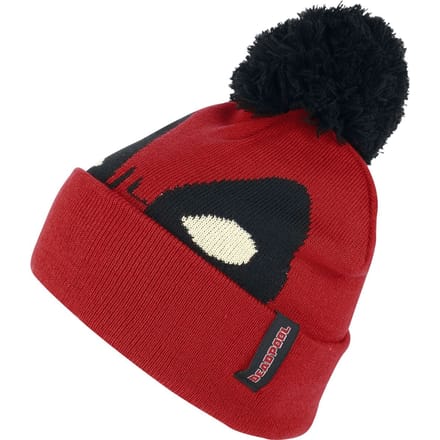 Deadpool Deadpool Face Unisex Beanie - rood/wit/zwart - Standard