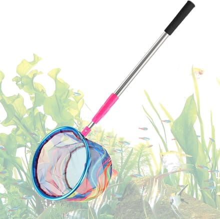 Schepnet Kinderen - Vangnet Telescoop - Zomerse Activiteiten - Inschuifbaar Handvat - 170 cm Lengte - Roze