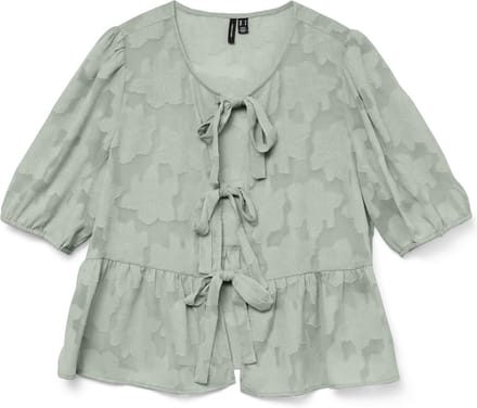 VERO MODA - VMGABI 2/4 TIE TOP WVN EXC - Dames - Blouses