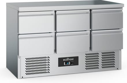 Ecofrost Koelwerkbank 400L - 6 Laden - Statisch + Ventilator