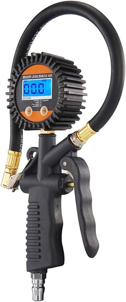 Draagbare Bandenpomp - Luchtpomp Auto - Banden Onderhoud - Digitale Manometer - 24 x 8.8 cm - Zwart