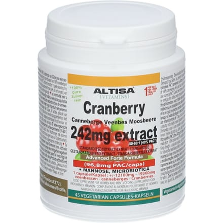 Altisa® Cranberry 242 mg Extract 45 Capsules