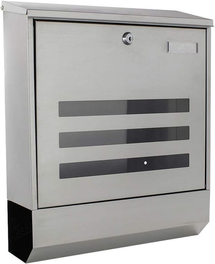 Grote brievenbus A4 formaat met krantenhouder 420x350x120 mm