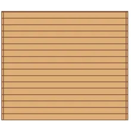Solid Voorwand ‘s7734’ Hout 270x255cm