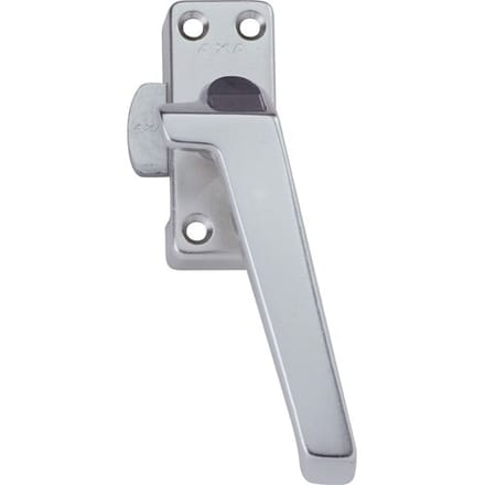 AXA Raamsluiting (model 3308) Aluminium: Afsluitbaar met drukknop, rechts naar buiten draaiend.