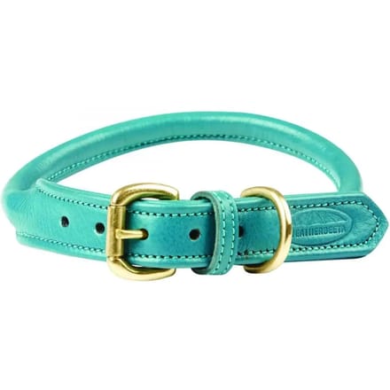 Opgerolde leren hondenhalsband Weatherbeeta