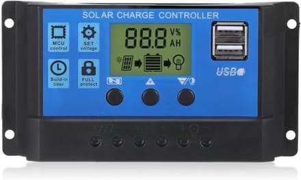 Zonne-energie laadregelaar 30A voor 12V/24V systemen