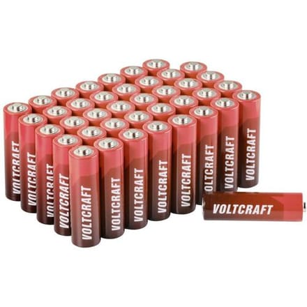 VOLTCRAFT Industrial LR6 AA batterij (penlite) Alkaline 3000 mAh 1.5 V 40 stuk(s)