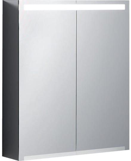 Geberit Option spiegelkast – 60x70x15 cm – directe LED boven – 2 deuren – Wit