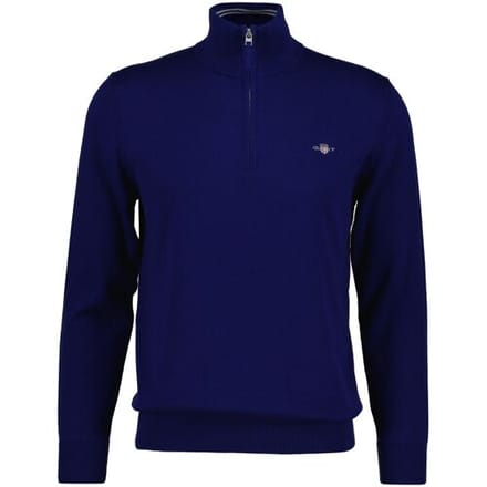 Gant Trui Classic Cotton Half Zip Rich Navy / male