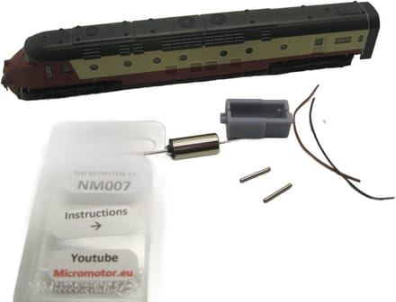 micromotor NM007 motor ombouwset voor Minitrix RAM TEE
