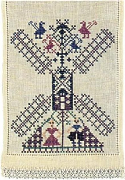 borduurpakket 13001 klokkenkleedje, molen