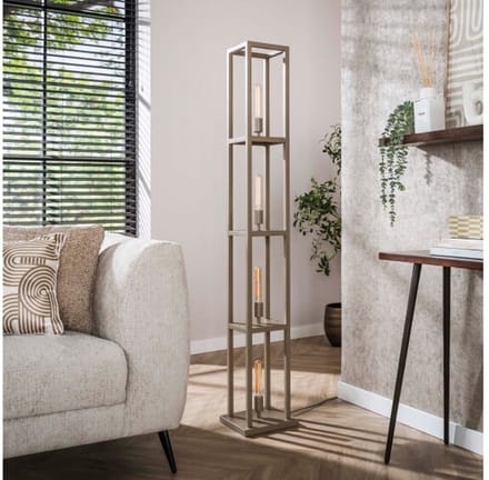 Vloerlamp 4L Quadra - Beige