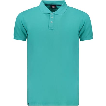 Noorwegen 1963 Azzurro Katoenen Heren Polo