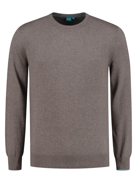District Indigo Pullover Crewneck Brown   S