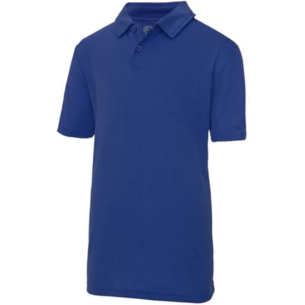 Just Cool - Cool Kinder Polo - Royal Blue maat 3/4 (XS)