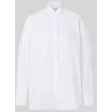 regular fit blouse met lange mouwen van puur katoen