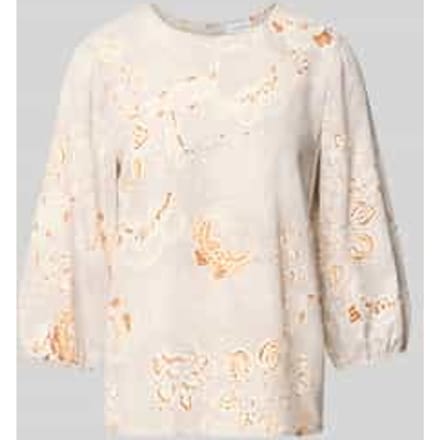 Regular fit blouse met all-over paisleyprint