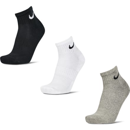 Nike Everyday Cushioned Ankle 3 Pack Sokken Unisex - Wit - Maat 34 - 38
