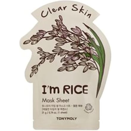 TonyMoly, I'm Rice, Clear Skin Beauty Maskerblad, 1 vel, 21g (0,74 oz) gray