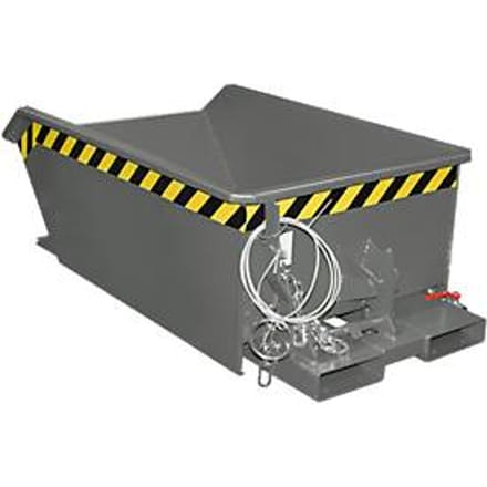 Spaanbak Bauer SMGU 270, olie- & waterdicht gelast, 270l, grijs