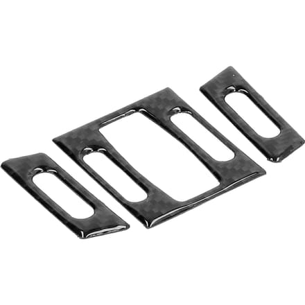 3 stuks Koolstofvezel Interieur Luchtuitlaat Sierkap Passend voor 5 Serie E60 E61 2004‑2010 gray