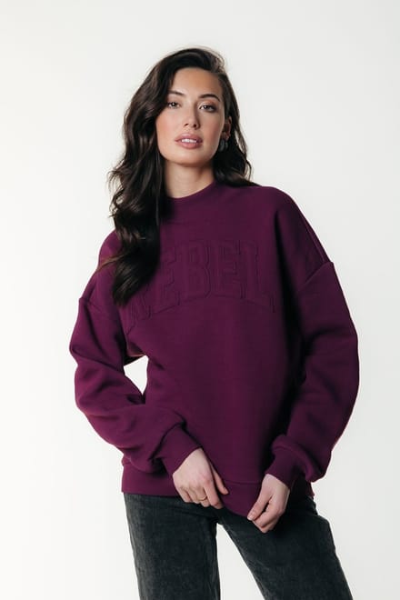 Colourful Rebel Rebel Patch High Neck Sweat - S