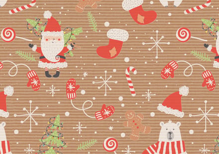 Kerstcadeaupapier 'Crazy Christmas'