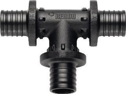 Rehau Rautitan T stuk PX verloopdoorgang 32x32x25mm