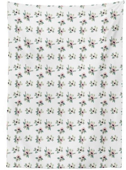 ABAKUHAUS Tafelkleed Anemone – 140x240 cm – Satin, machinewasbaar