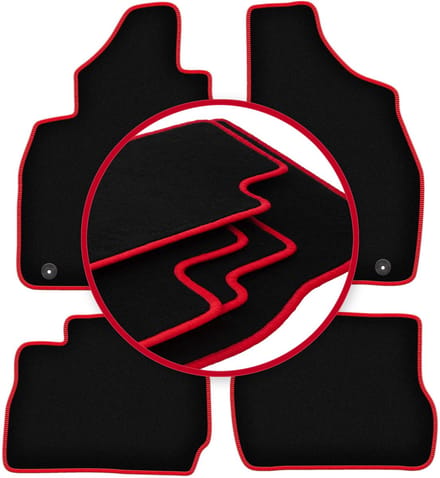 CARLUX-RED automatten voor: Mitsubishi Pajero Pinin SUV (1999-2006)