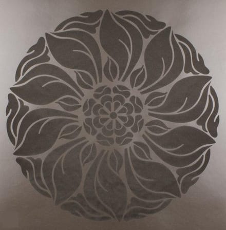Dutch Wallcoverings Vliesbehang met flock dessin - chocolade