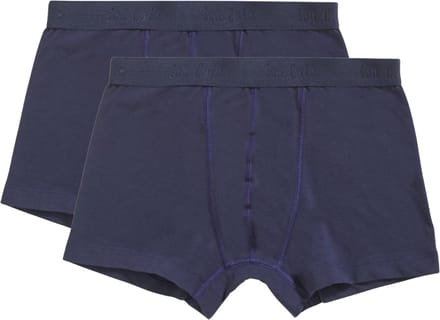 Ten Cate Basics organic cotton stretch shorts navy 2 pack voor Jongens | Maat 122/128