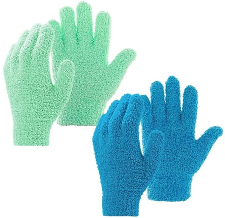 Winterse Microfiber Duster Handschoenen voor Effectieve Schoonmaak van Auto en Meubels - 2 Paar Warm en Comfortabel