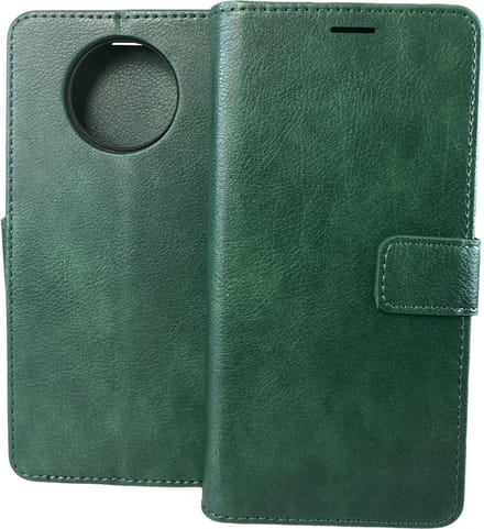 Portemonnee Book Case Hoesje Geschikt voor: Xiaomi Redmi Note 9T (5G) - Groen
