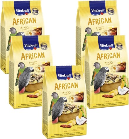 Vitakraft African Papegaaienvoer - Vogelvoer - 5 x 750 g