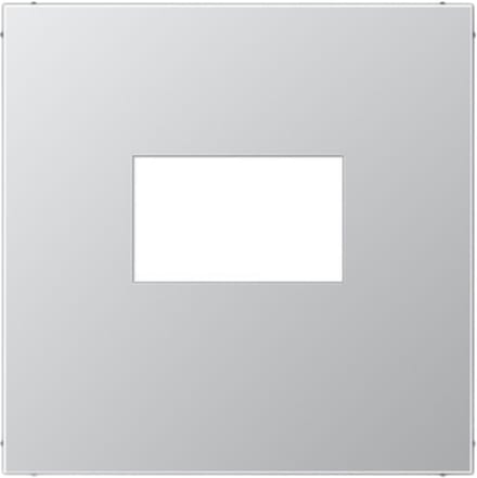 JUNG Afdekking LS range voor USB laadcontactdoos - aluminium metaal mat (AL1969USB)