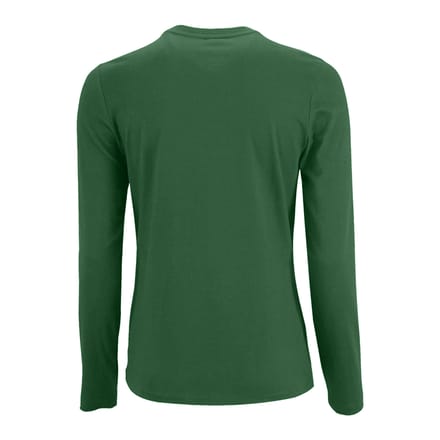SOLS Dames/dames Keizerlijk T-Shirt met lange mouwen (Fles groen)