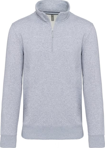 Kariban Sweater met ritshals K487 - Oxford Grey - M