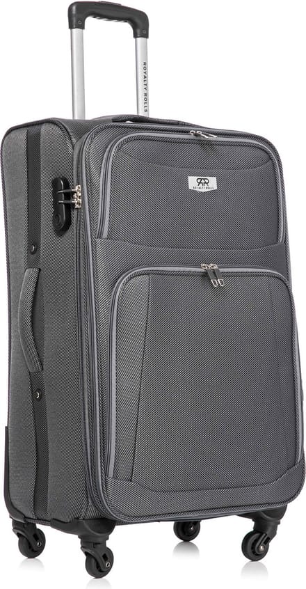 Dubai Abudabi Middelgrote Koffer - 66 cm - 65/72 Liter - Expandable - Grijs
