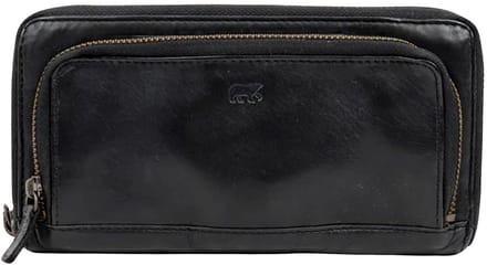 Bear Design Isa Portemonnee CL14851 - Zwart – Afneembaar polsbandje – Van leer – Dames, lederwaren en portemonnees