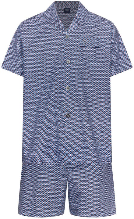 Robson - Shortama - Geweven Katoen - Blauw - Doorknoop - Maat 58