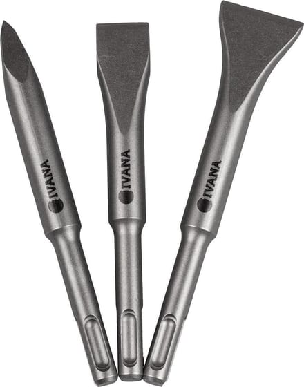 Ivana Beitelset Sds-Plus Punt/Plat/Spade 140mm - 3-Delig