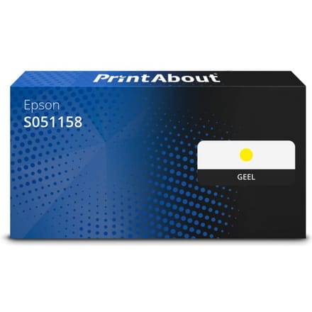 PrintAbout huismerk Toner S051158 Geel Geschikt voor Epson