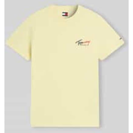 slim fit T-shirt van puur katoen