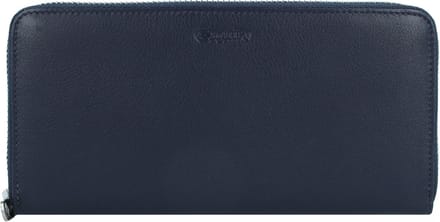 Esquire Viktoria Portemonnee RFID Leer 19 cm - Dames - Horizontaal - navy