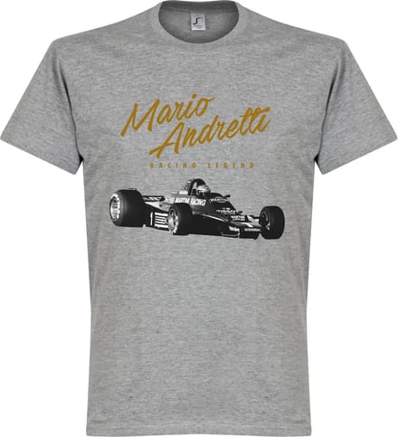 Mario Andretti T-Shirt - Grijs - XXL