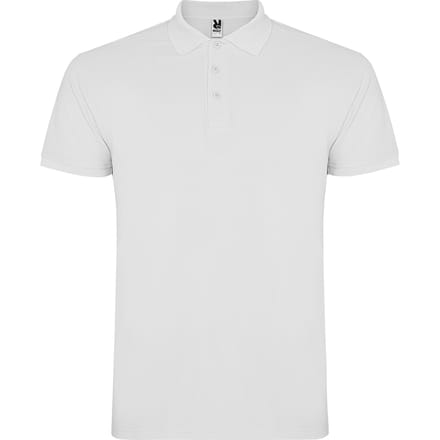Roly Heren Ster Poloshirt (Wit)